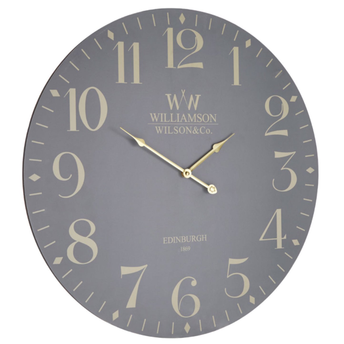 Classic Grey Wall Clock 60cm