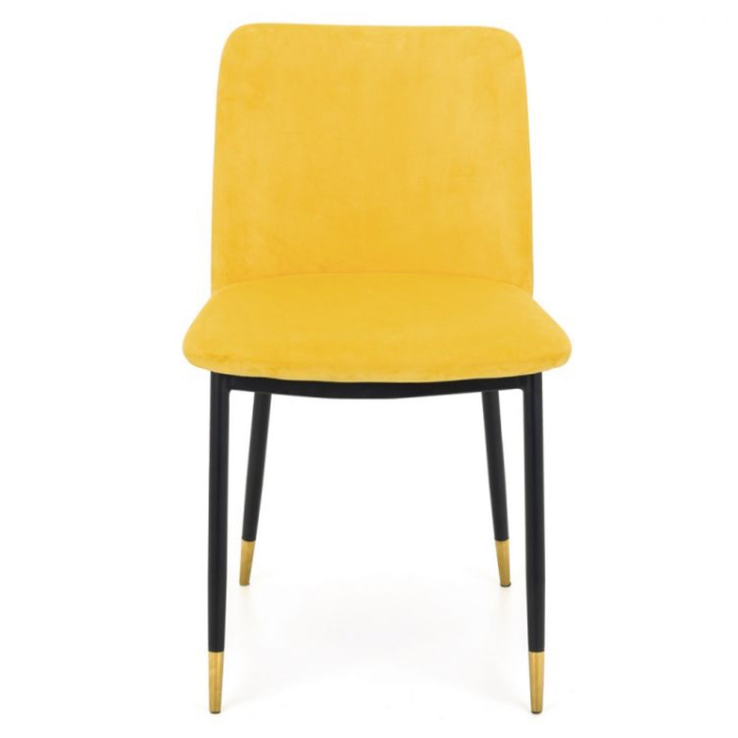 2 Pack Delaunay Dining Chair - Mustard Velvet