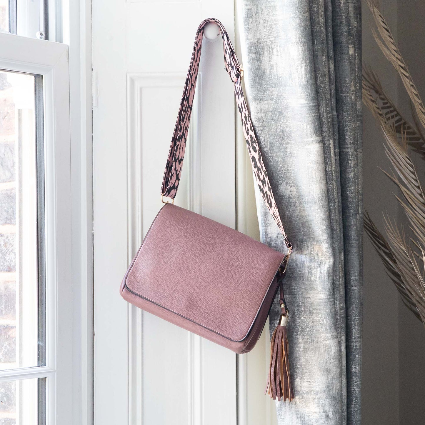Large Crossbody Bag Dusky Pink