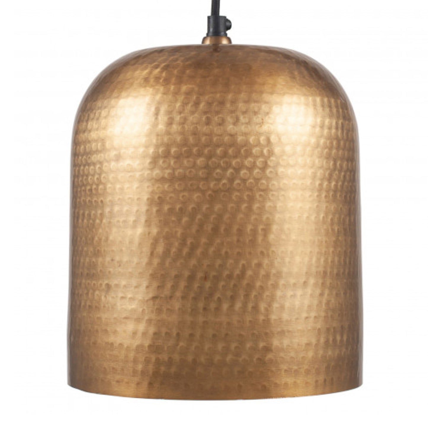Gold Hammered Metal Dome Pendant