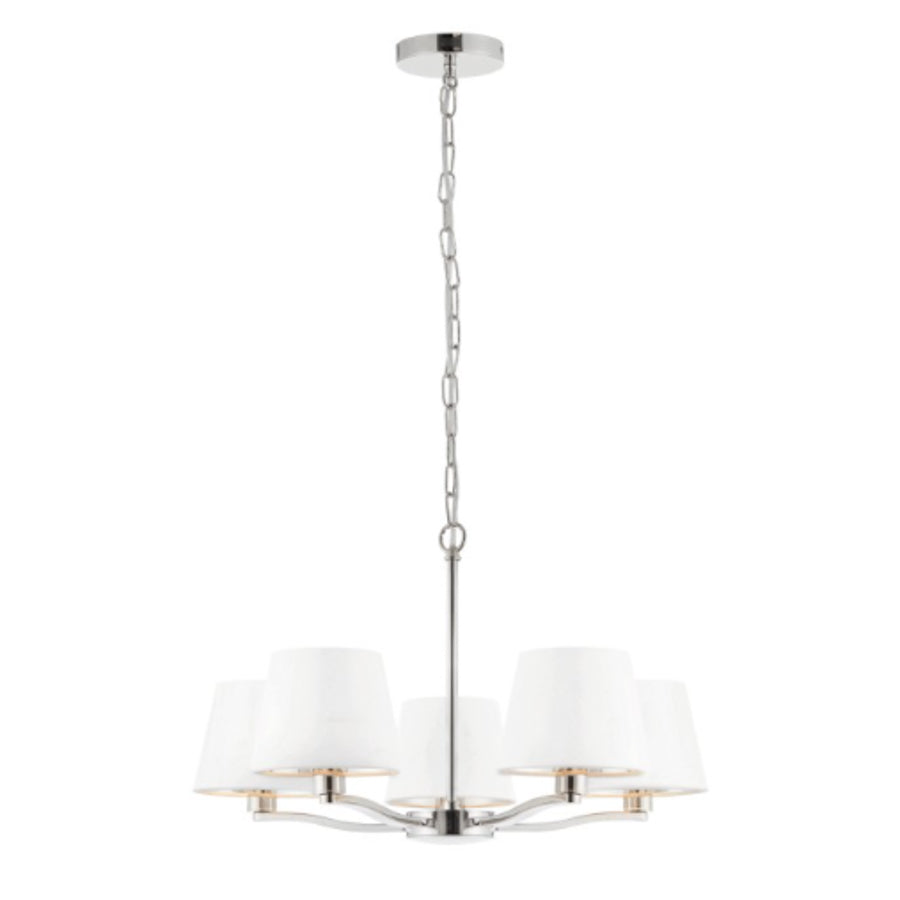 5 Light Nickel Pendant Light