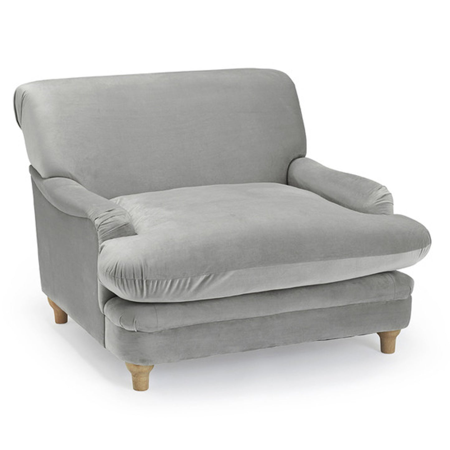 Laura Grey Velvet Occasional Chair