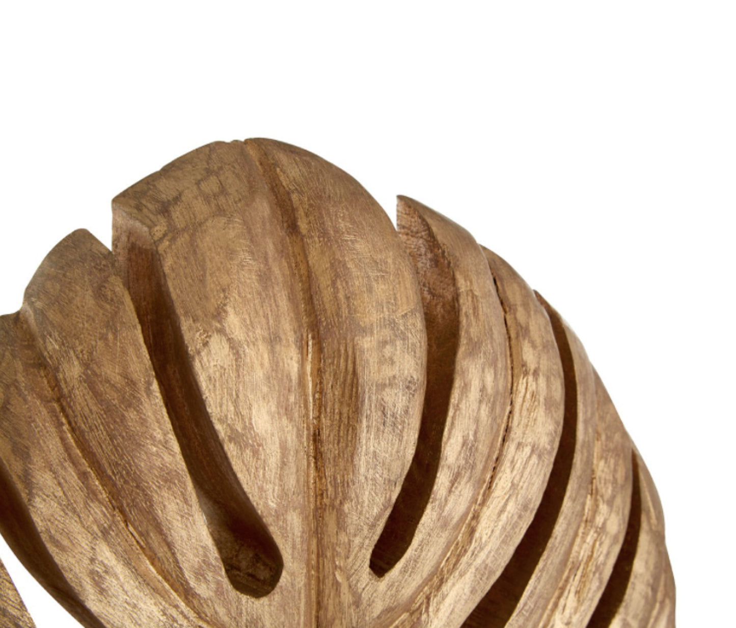 Gold Wood Leaf Sculpture