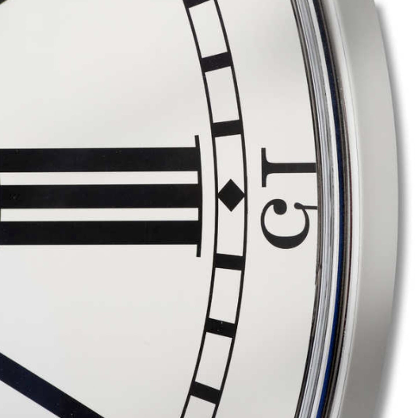London Chrome Wall Clock 68cm