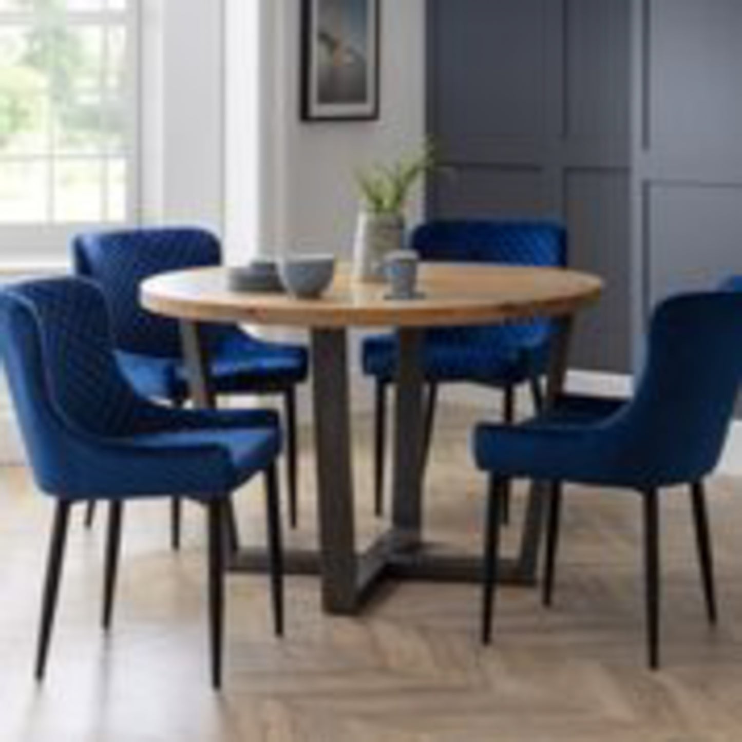 Lux Blue Dining Chair