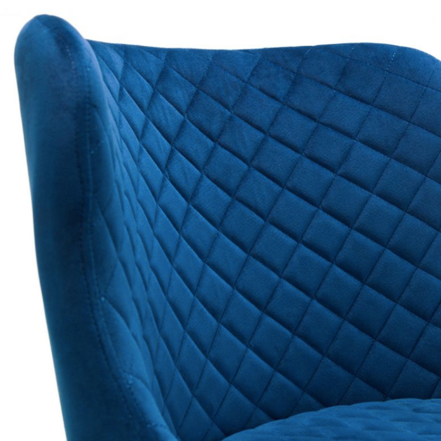 2 Blue Velvet Bar Stools