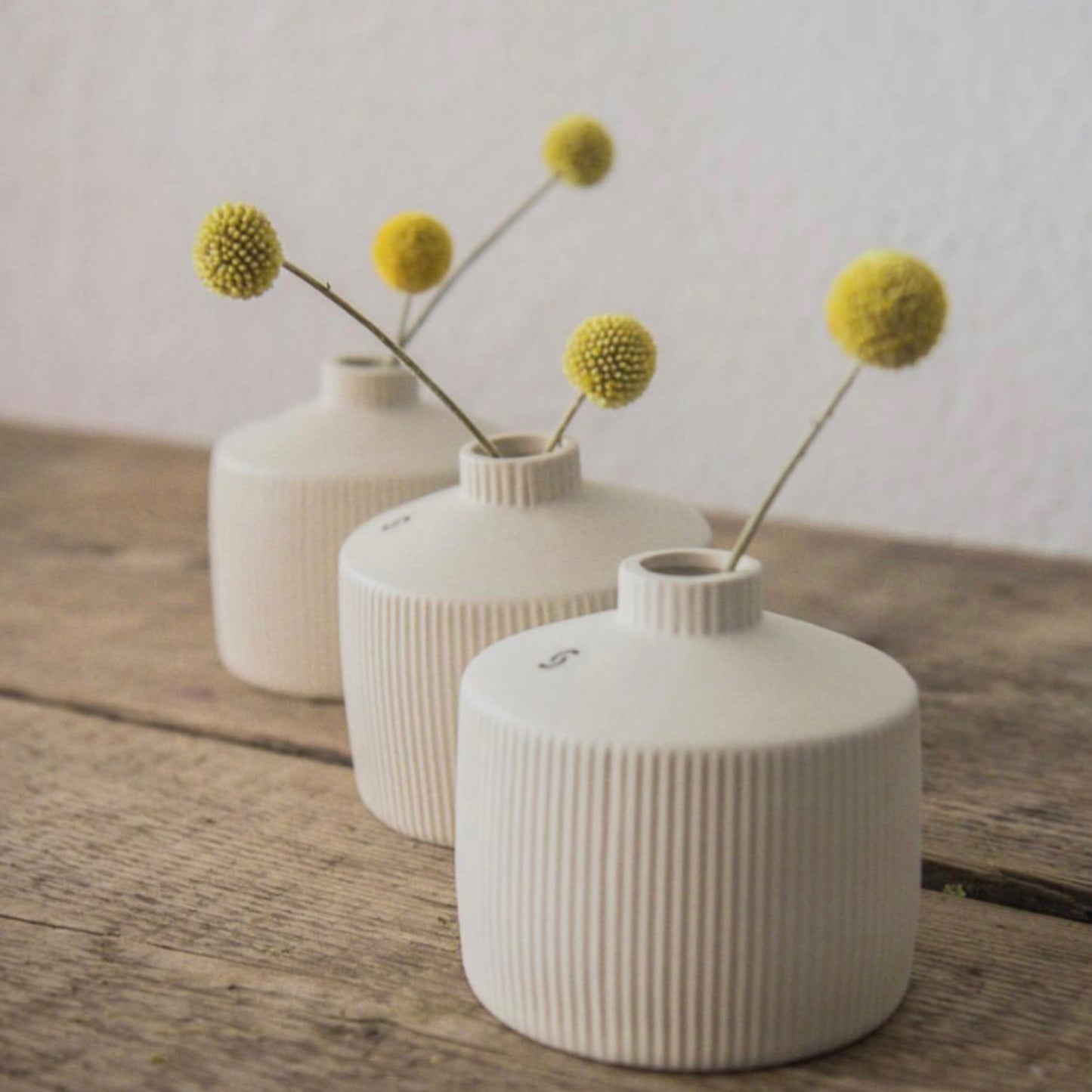 Cream Ceramic Bud Vase 8cm