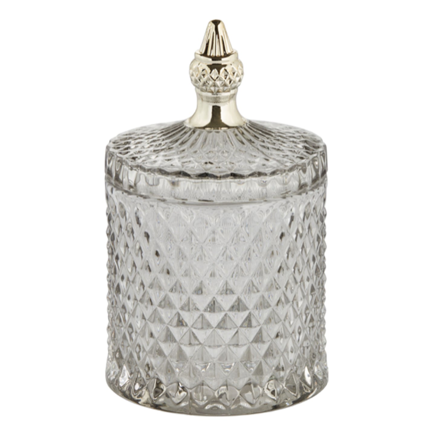 Grey Glass Jar