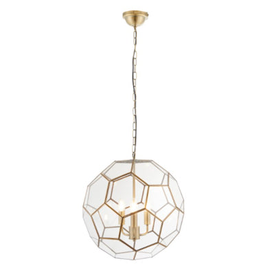 Mila Large Antique Brass Pendant Light