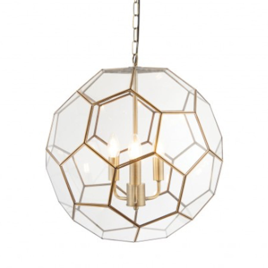 Mila Large Antique Brass Pendant Light