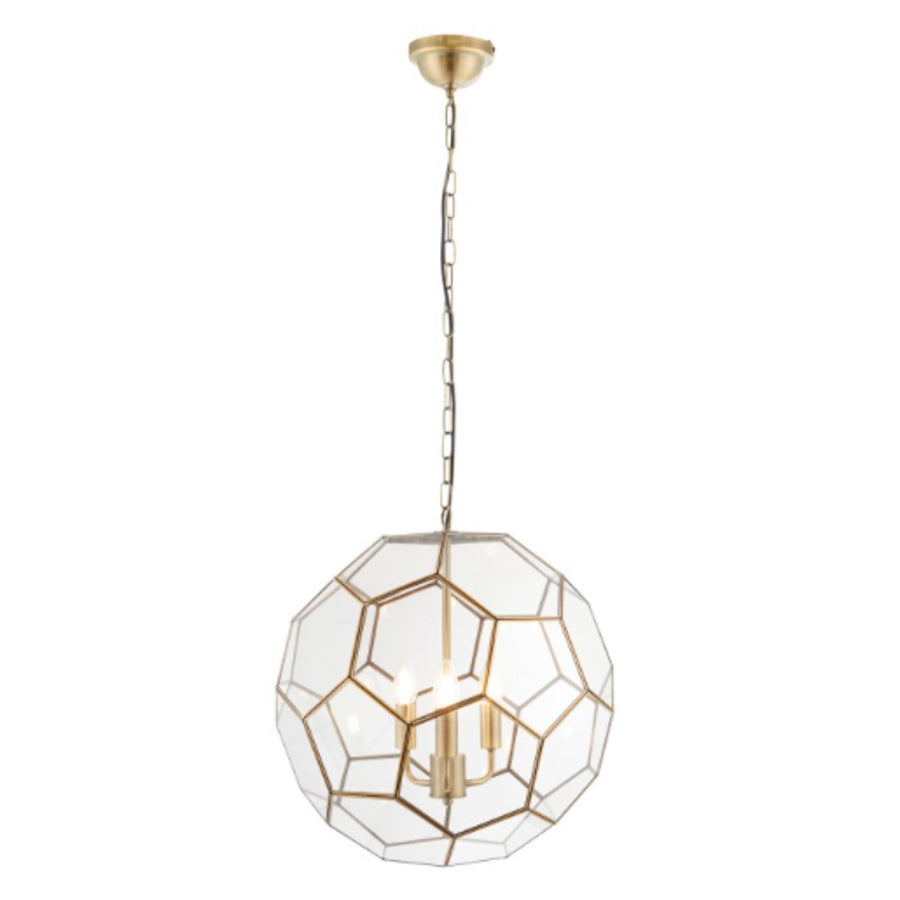 Mila Large Antique Brass Pendant Light