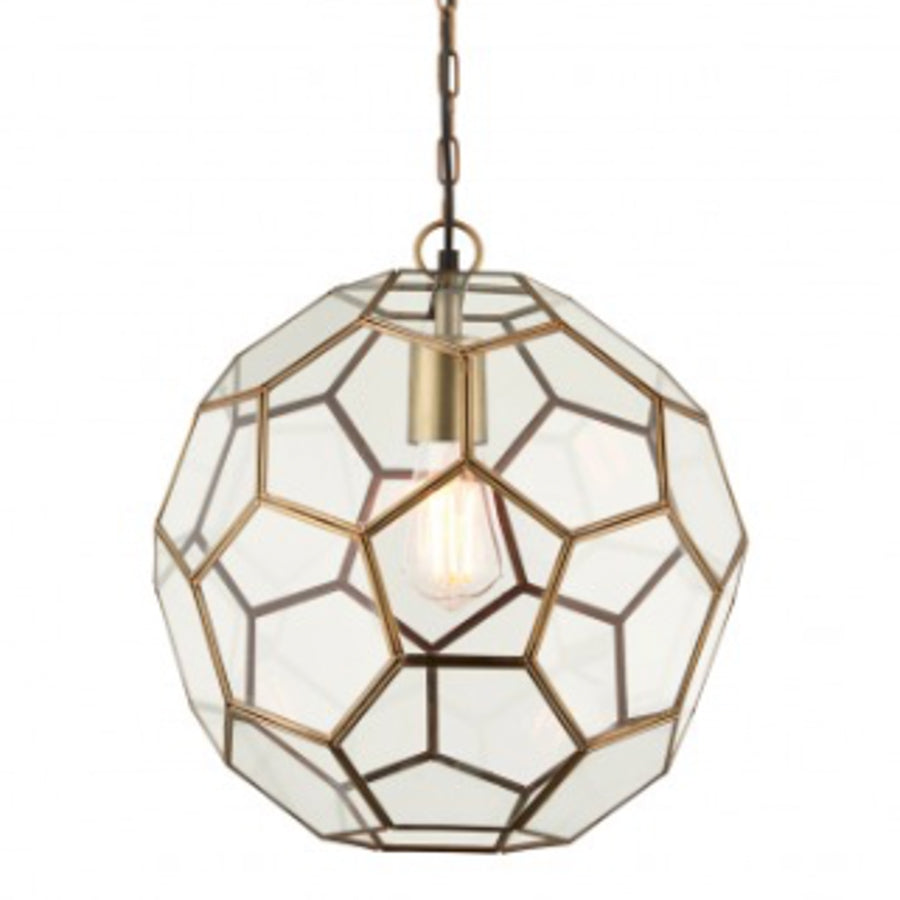 Mila Small Antique Brass Pendant Light