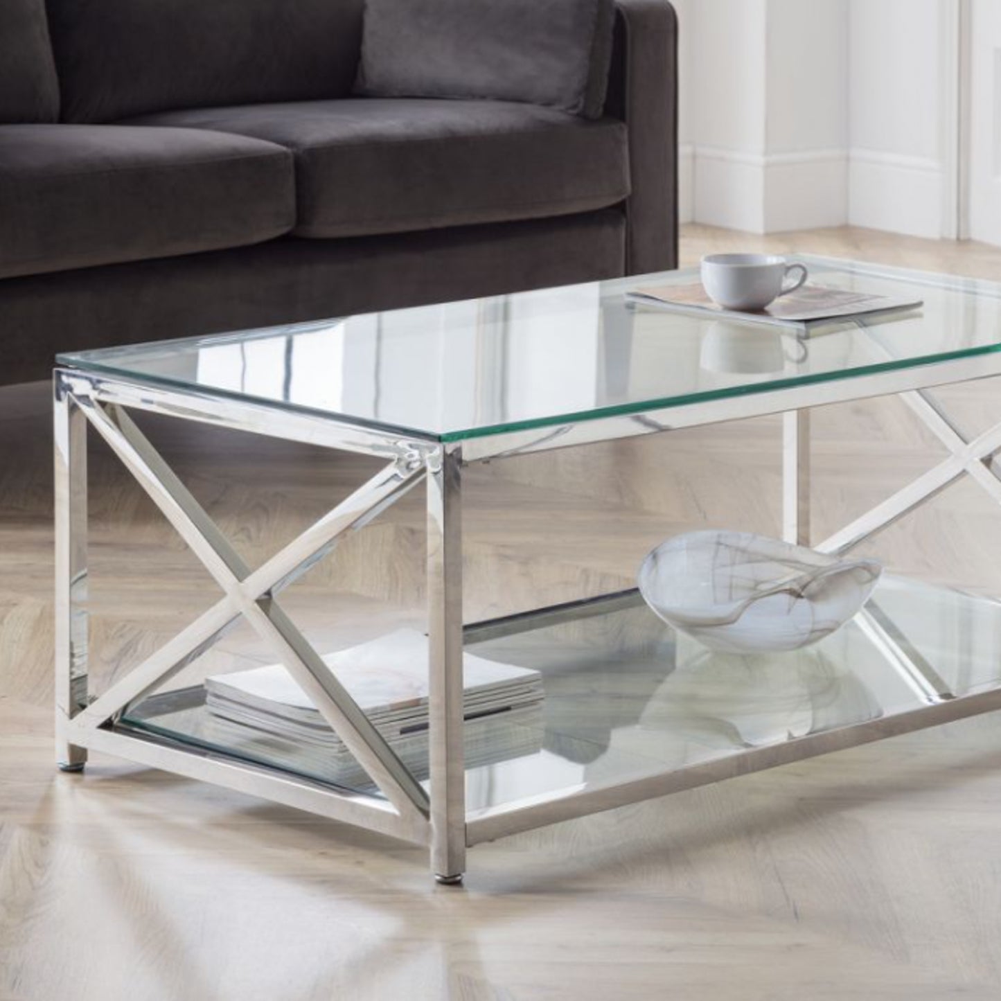 Mimi Chrome Coffee Table