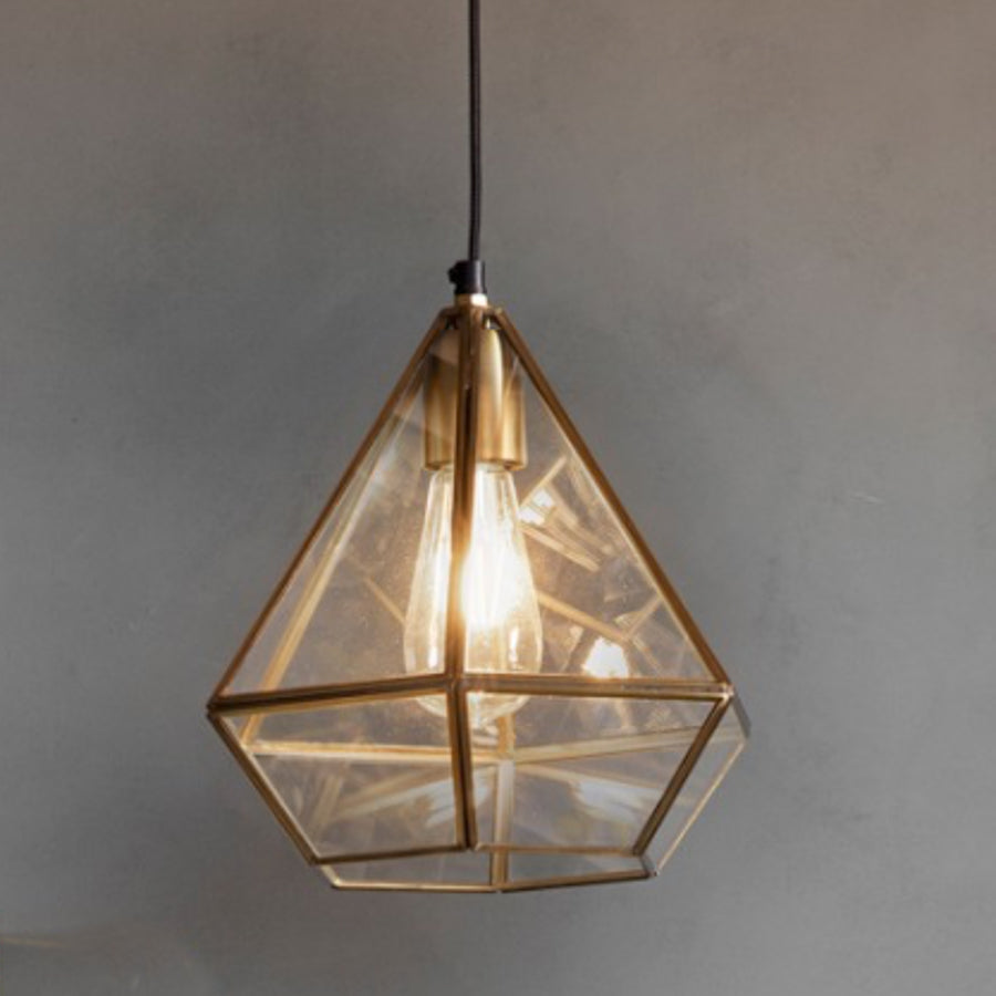 Picolo Antique Brass Pendant Light