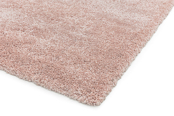 Pink shaggy rug