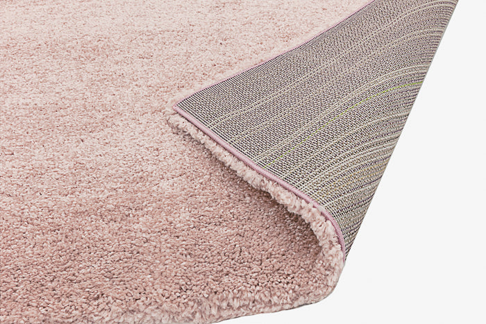 Pink shaggy rug