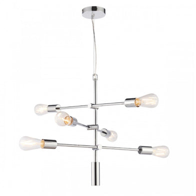 Ruby Chrome 6 Pendant Light