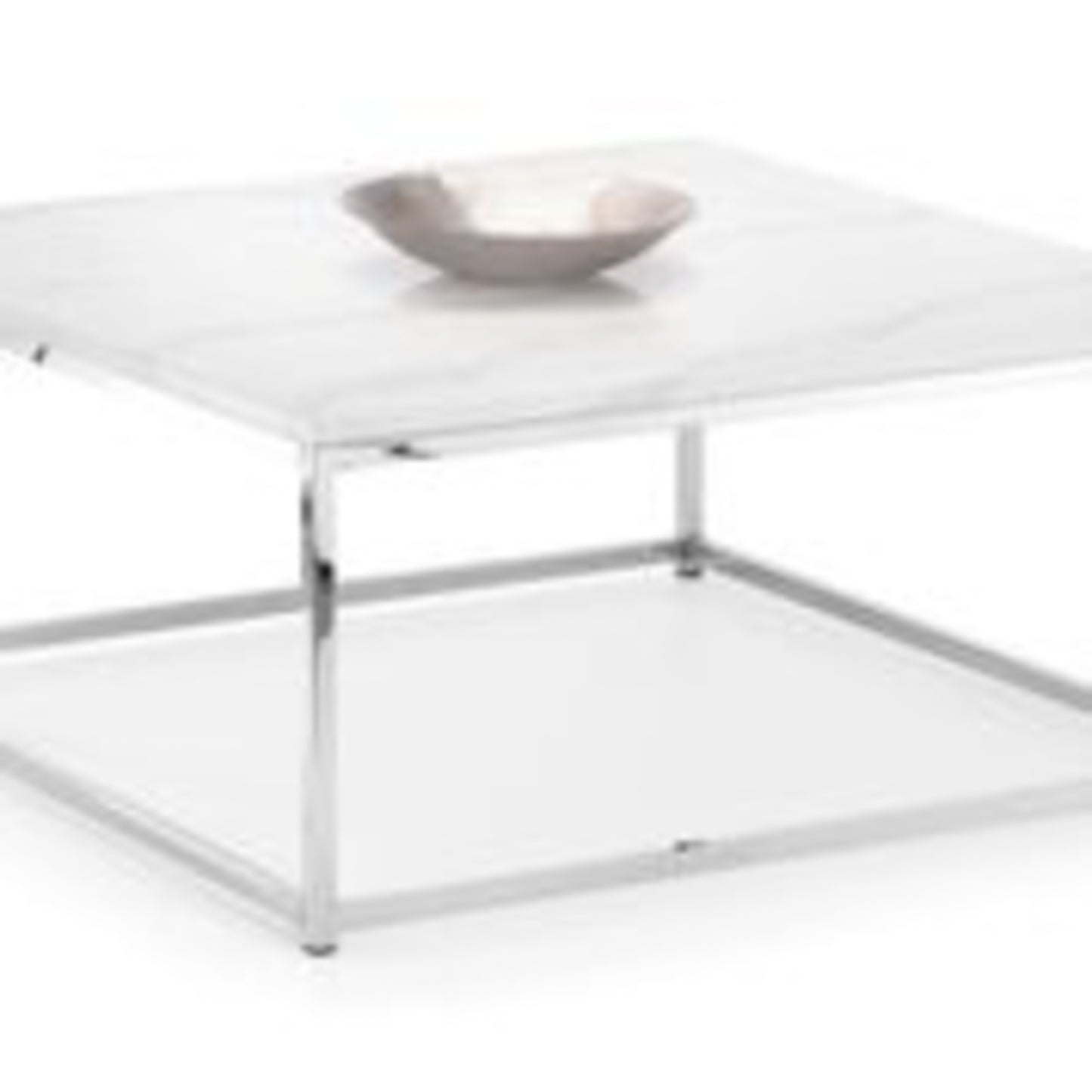 Scarlet White Marble Top Coffee Table