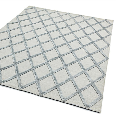 Silver Diamond Rug