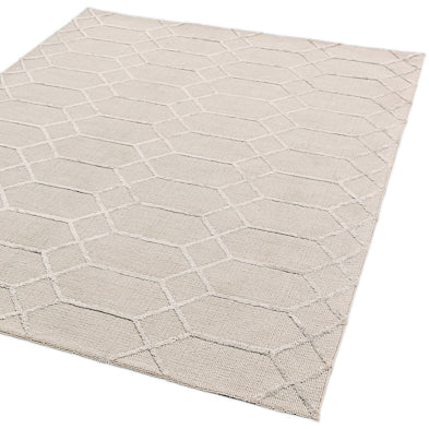 Silver Geo Rug