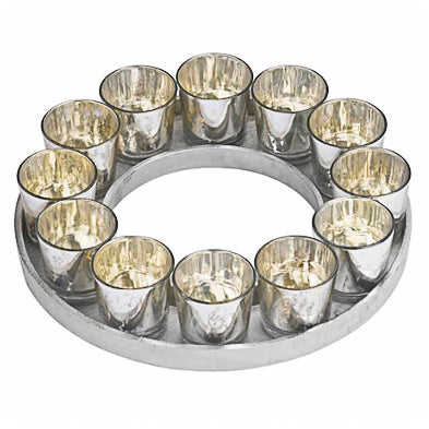 Small Circular Candle Votive Tray