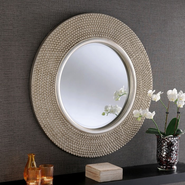 White Baroque Mirror 108cm x 86cm