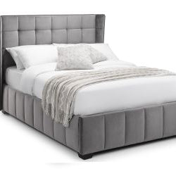 Gatsby Bed Grey Velvet