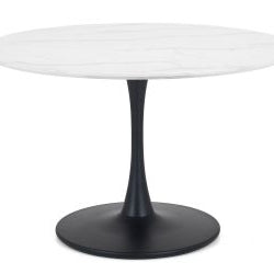 Holland Round Pedestal Table & 4 Delaunay Pink Chairs Set