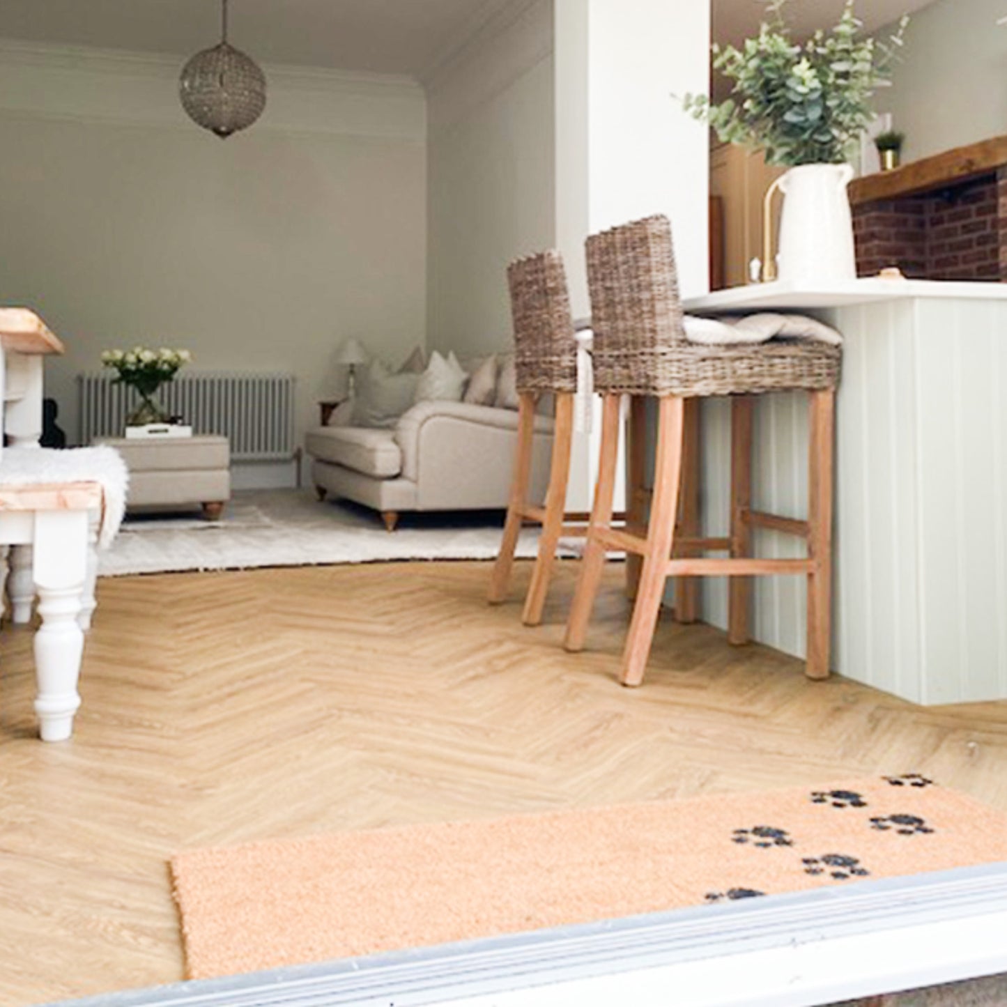 Paw Print Patio Doormat