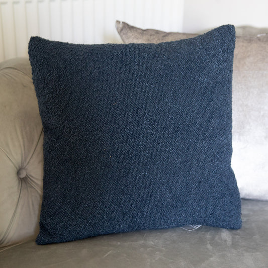 Navy Boucle Cushion 45x45cm