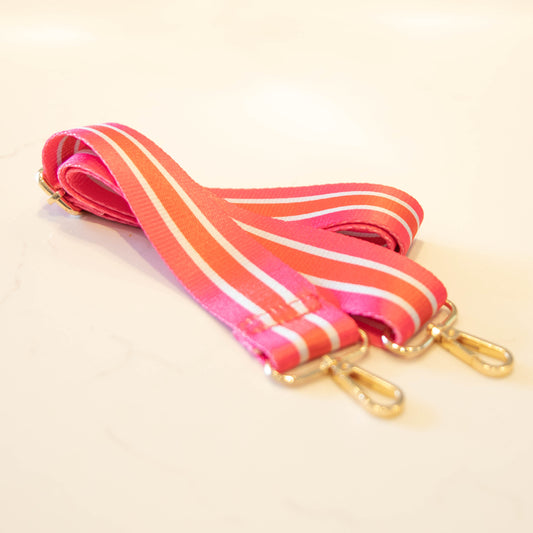 Pink & Orange Stripe Strap
