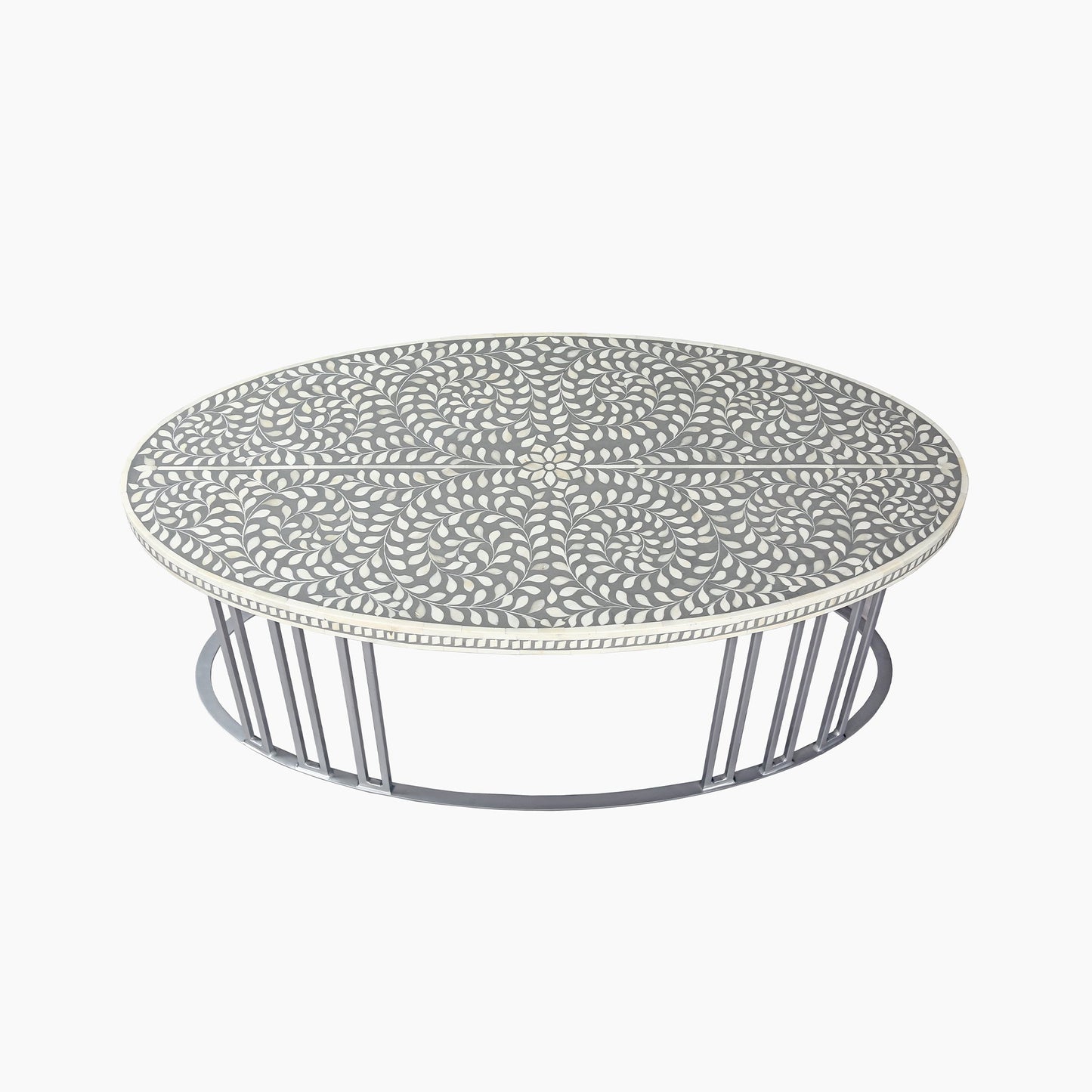 Equilibrium Bone Inlay Round Coffee Table