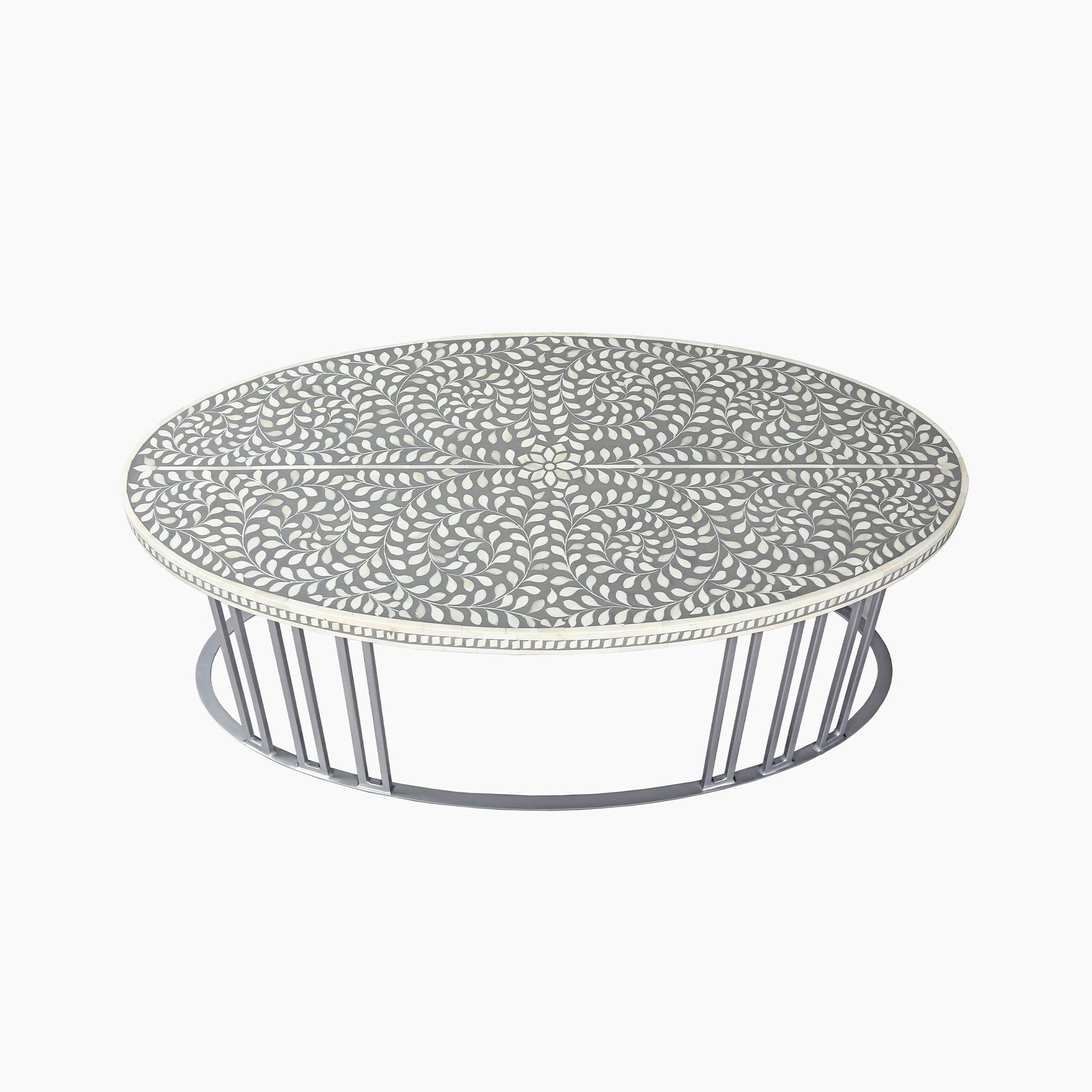 Equilibrium Bone Inlay Round Coffee Table