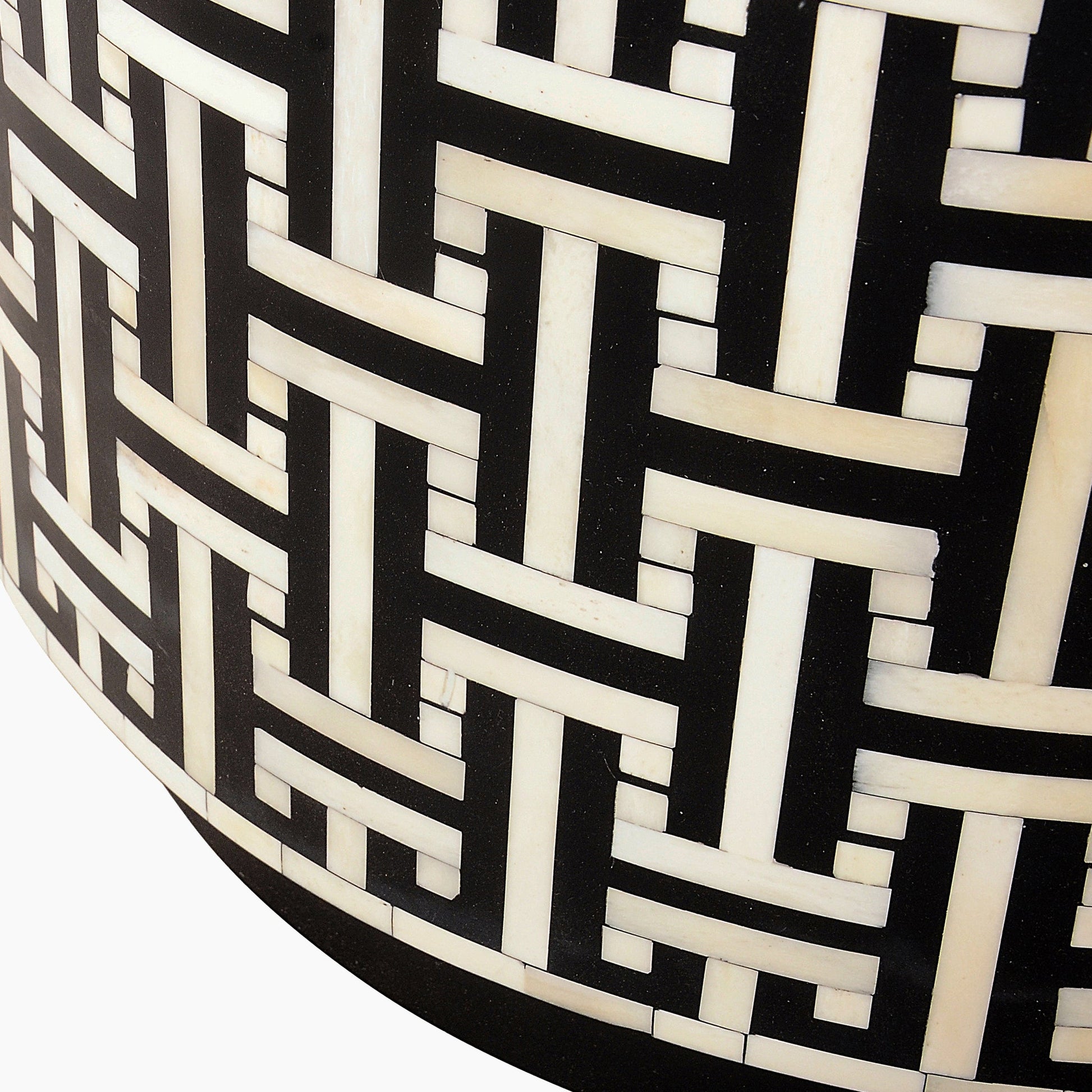 Indus Bone Inlay Round Side Table