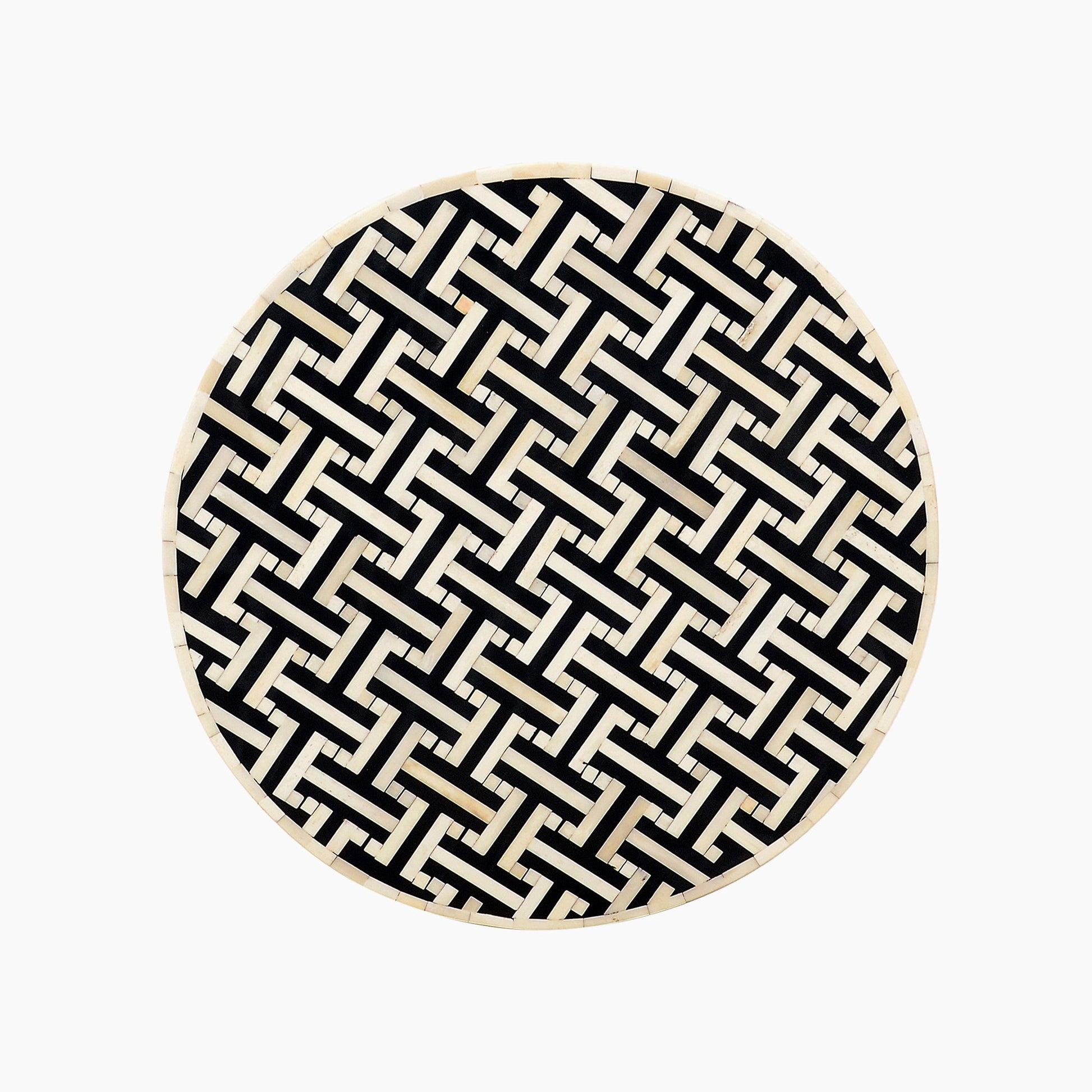 Indus Bone Inlay Round Side Table
