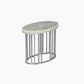 Jardin Bone Inlay Oval Side Table
