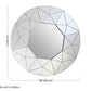 Mosaic Round Silver Mirror