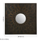 Earthen Square Brown Mirror