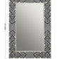 Chevron Rectangle Black & White Mirror