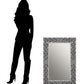 Chevron Rectangle Black & White Mirror