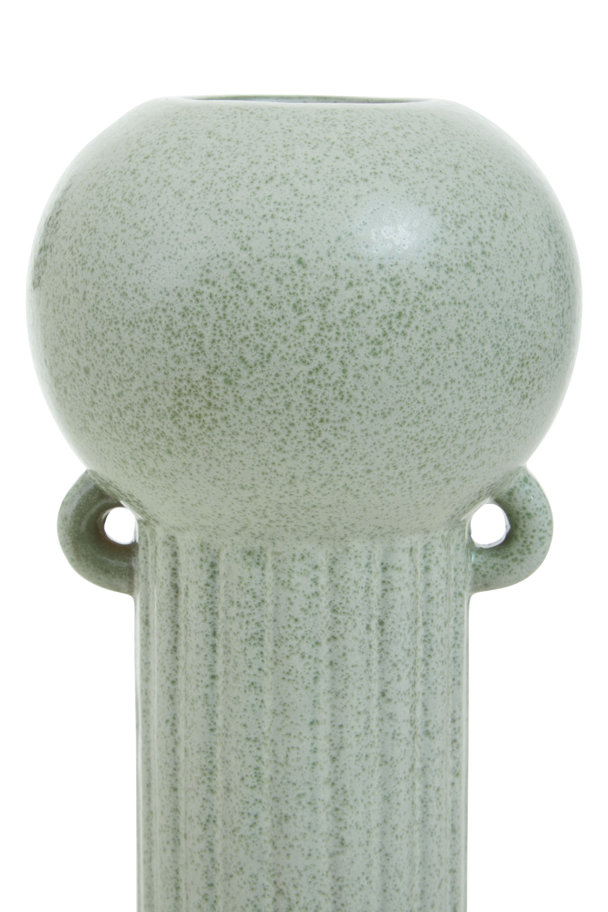 Madeline Green Stoneware Vase