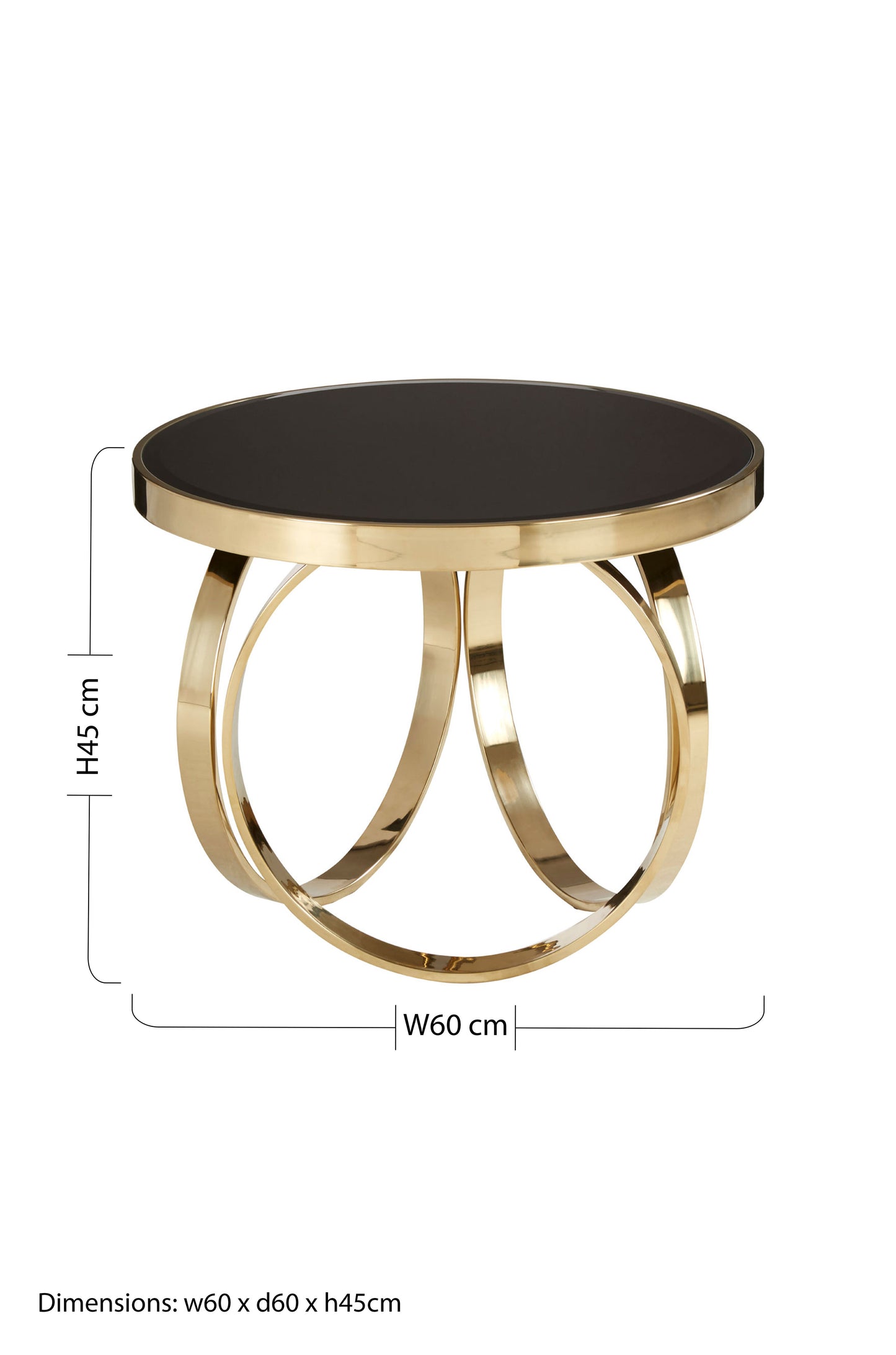 Harvey Black & Golden Coffee Table