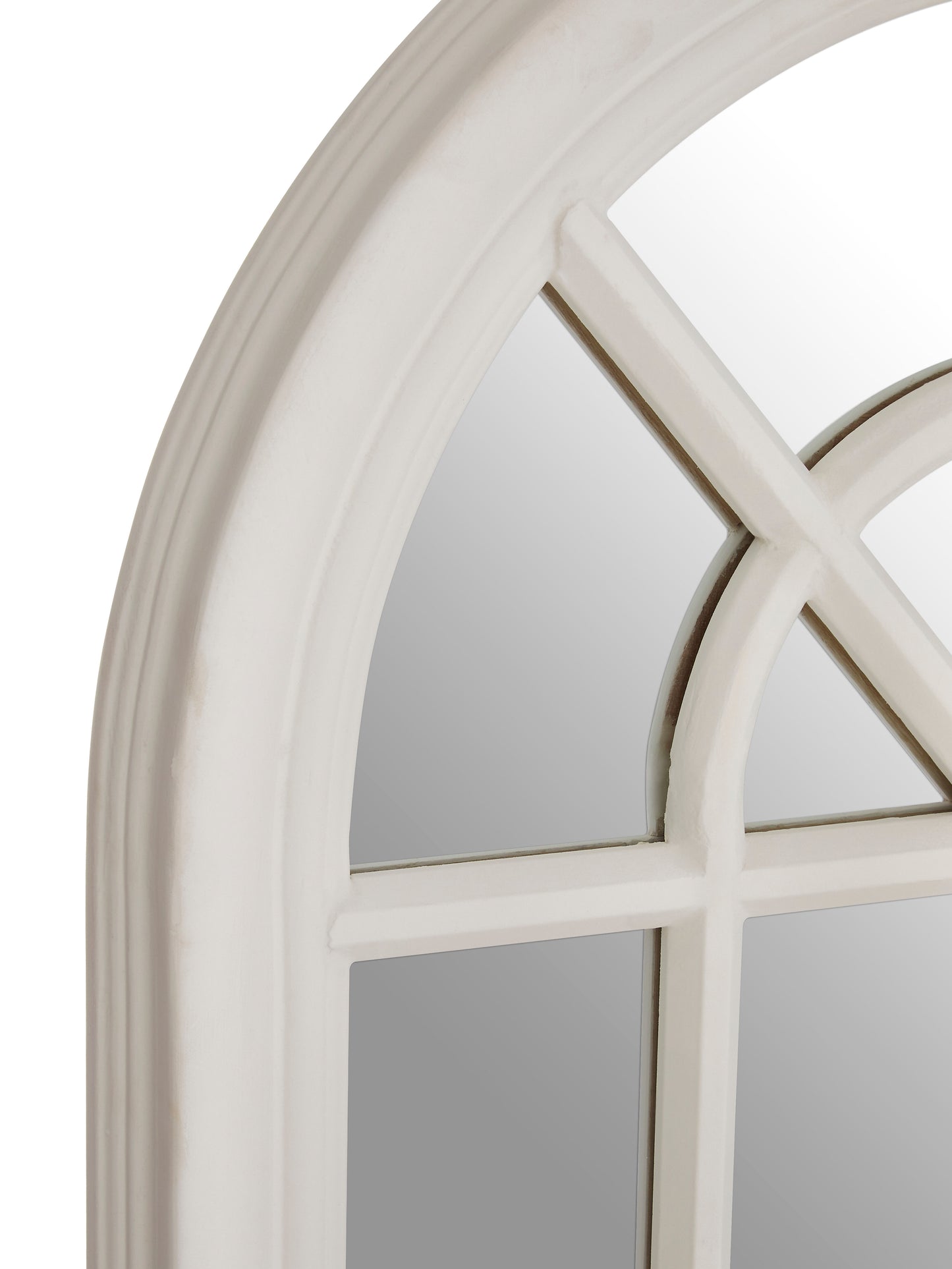 Haven Arched White Mirror