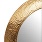 Molten Round Golden Mirror