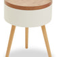 Tristan Wooden Round Side Table