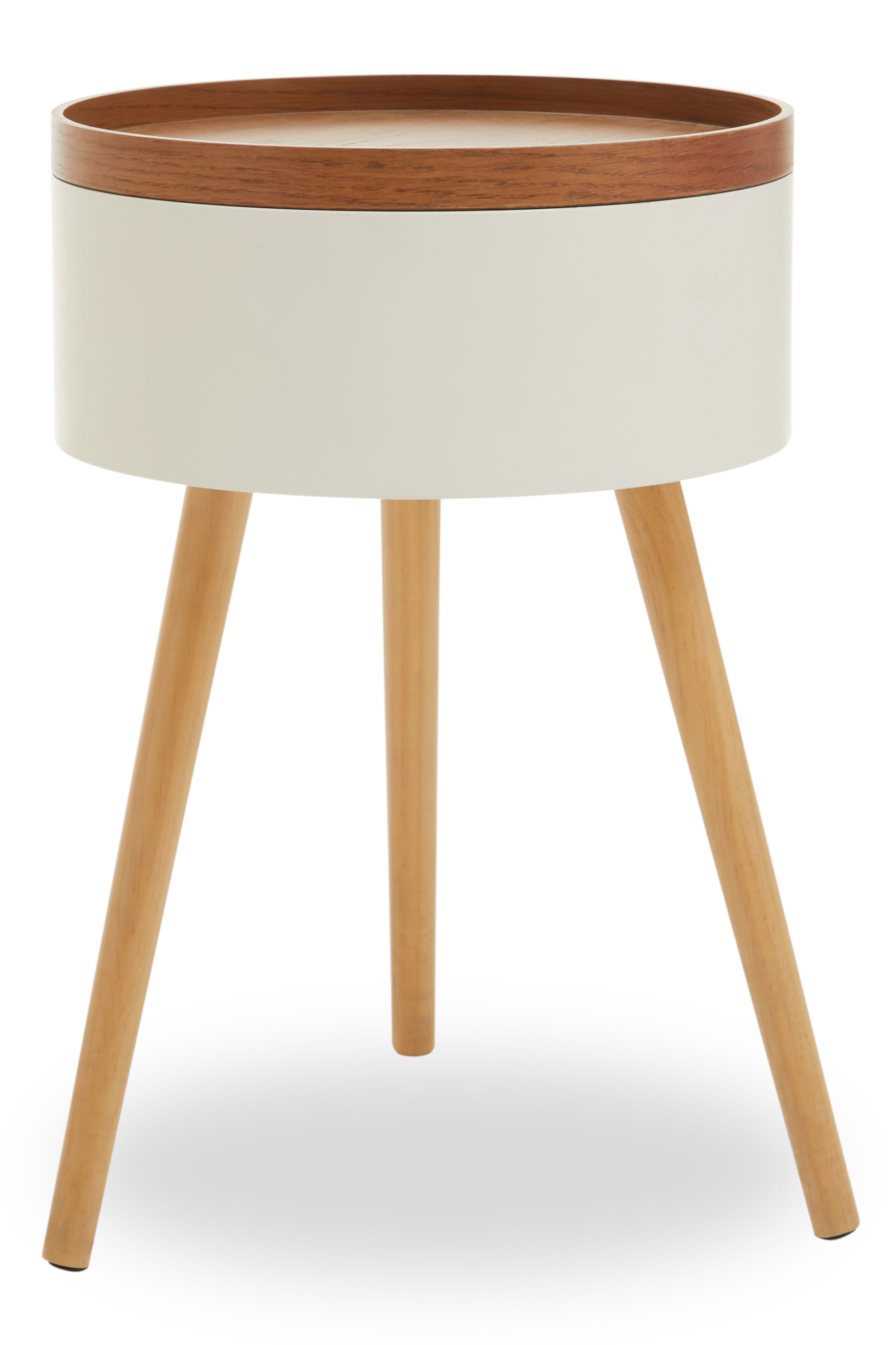 Tristan Wooden Round Side Table