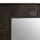 Rustic Square Brown Mirror