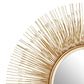 Solar Round Golden Mirror
