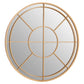 Radiant Round Golden Mirror