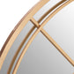 Radiant Round Golden Mirror